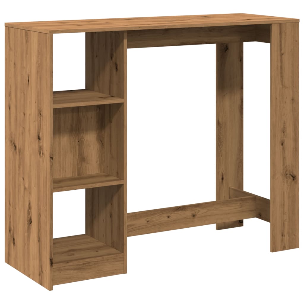 Bartisch mit Regal 124x46x103,5 cm