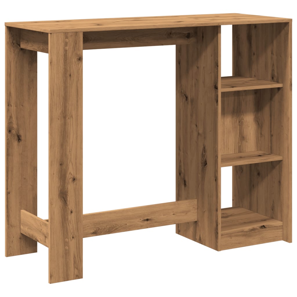 Bartisch mit Regal 124x46x103,5 cm