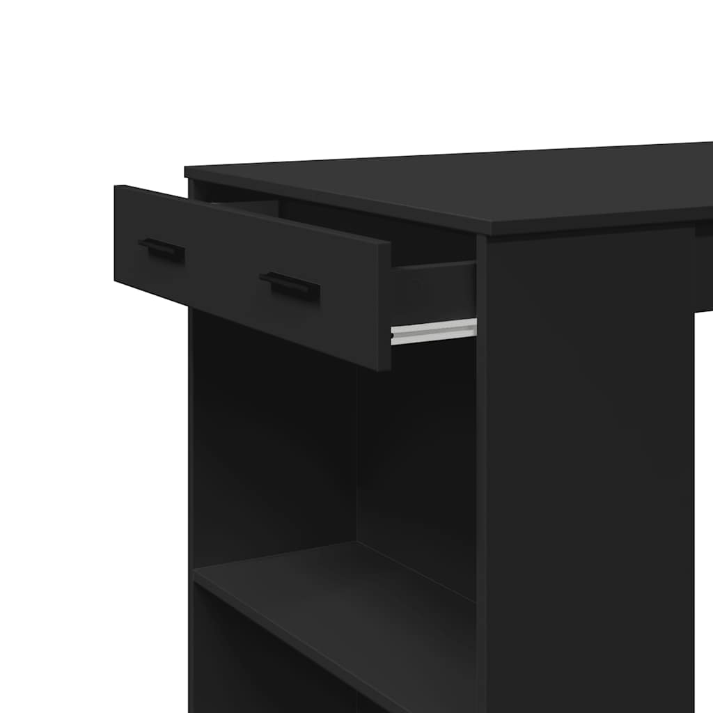 Bartisch mit Regal 102x70x103,5 cm