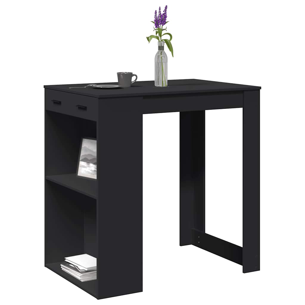Bartisch mit Regal 102x70x103,5 cm
