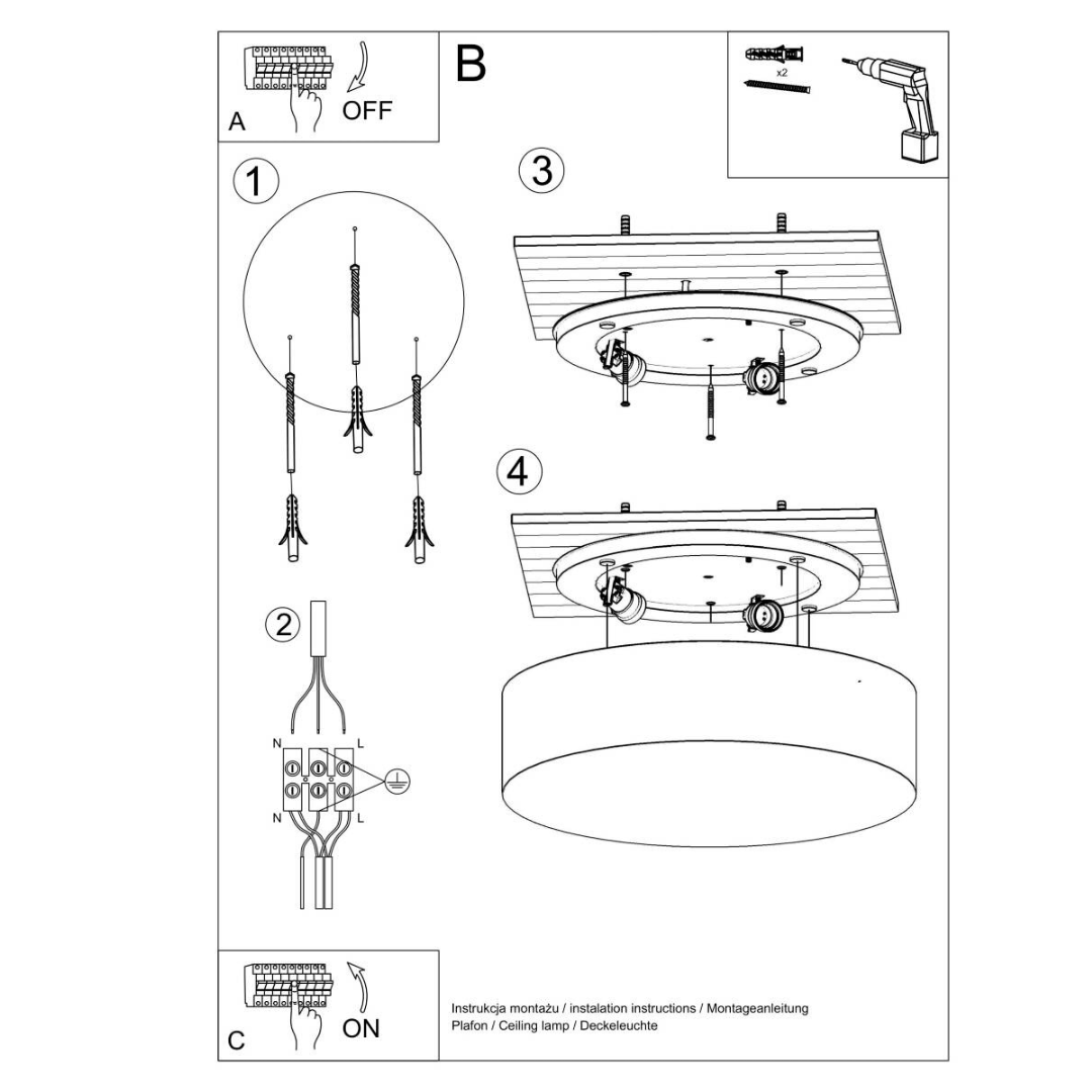 Deckenleuchte "Arena 35" – Deckenlampen in Schwarz | Dexity Lichtdesign