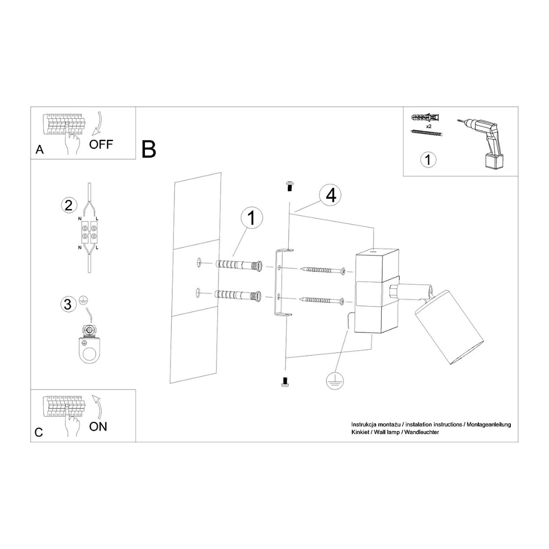 Wandleuchten "Zuca" â Deckenlampen in Schwarz | Dexity Lichtdesign