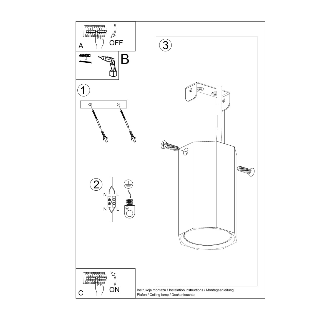 Deckenleuchte "Zeke 10" – Deckenlampen in Naturholz | Dexity Lichtdesign