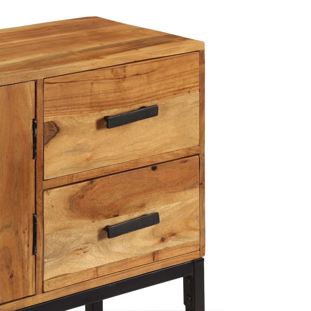 Sideboard 110x30x70 cm Massives Akazieholz