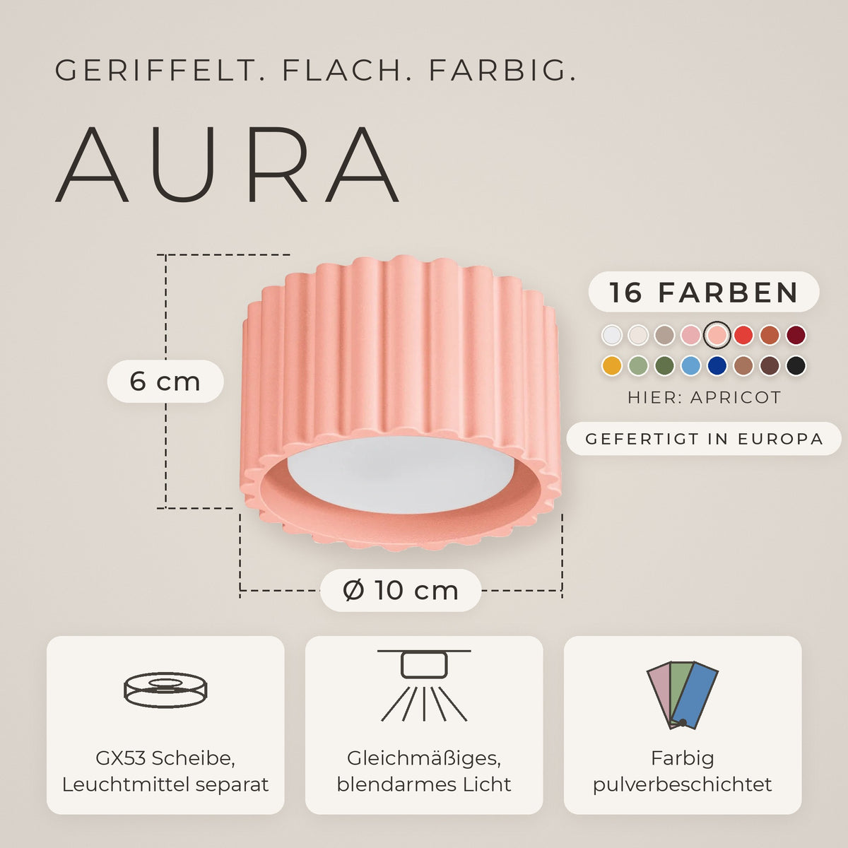 Deckenleuchte "AURA"