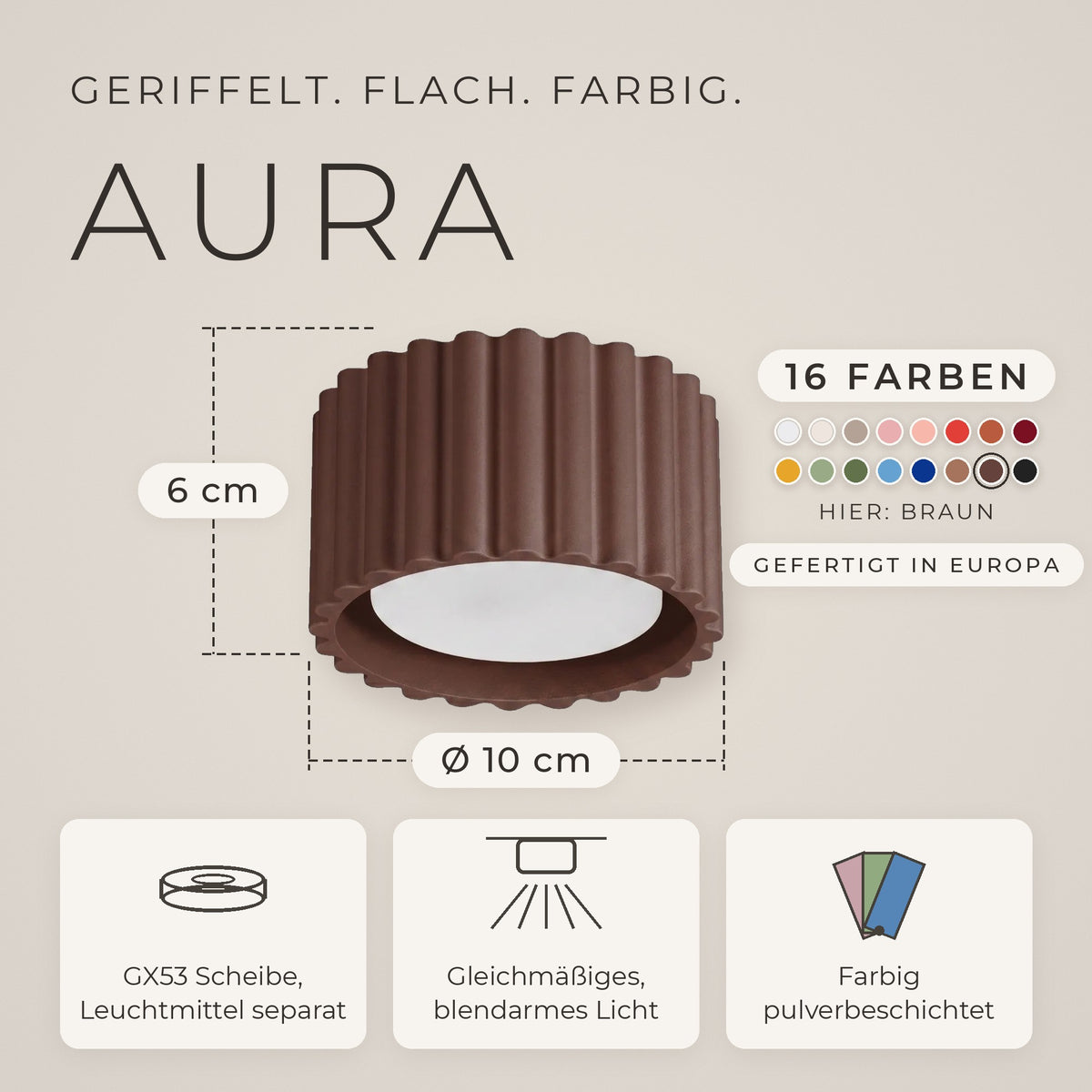 Deckenleuchte "AURA"