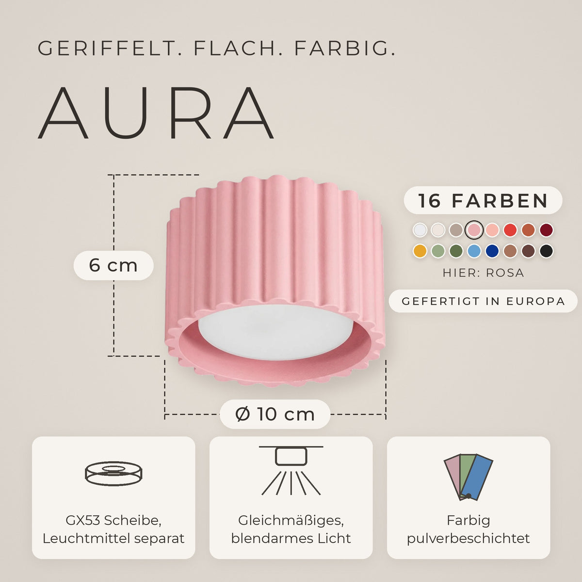 Deckenleuchte "AURA"