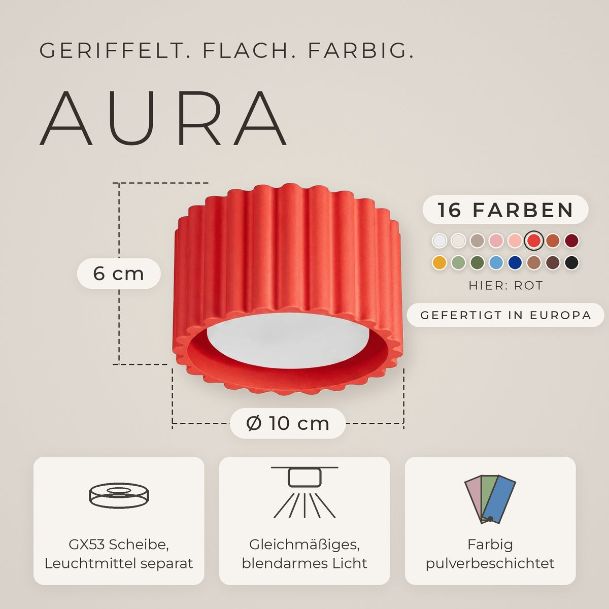Deckenleuchte "AURA"