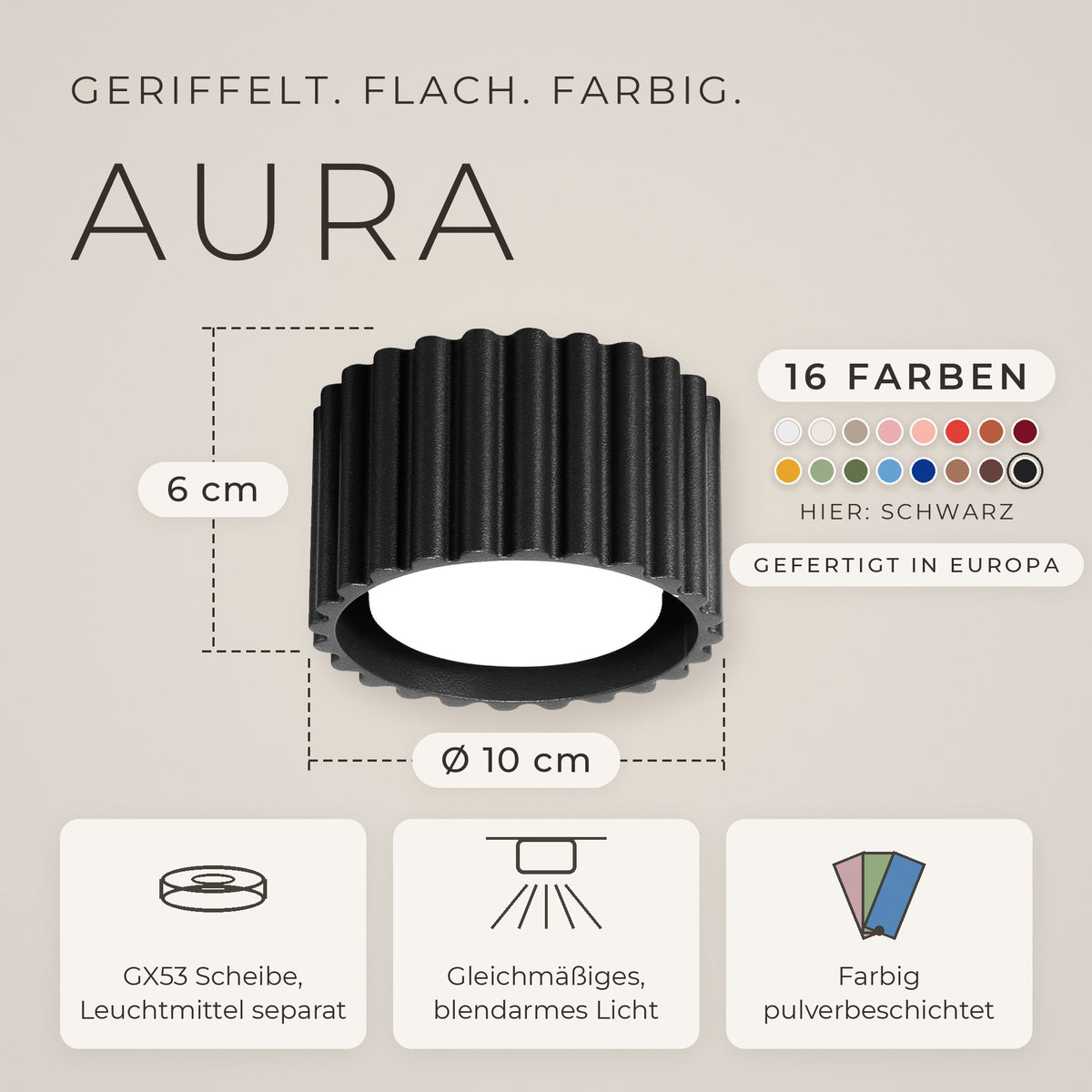 Deckenleuchte "AURA"