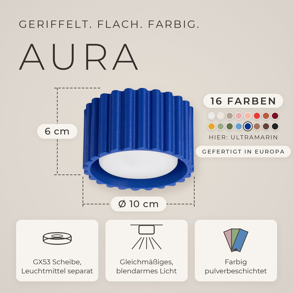 Deckenleuchte "AURA"