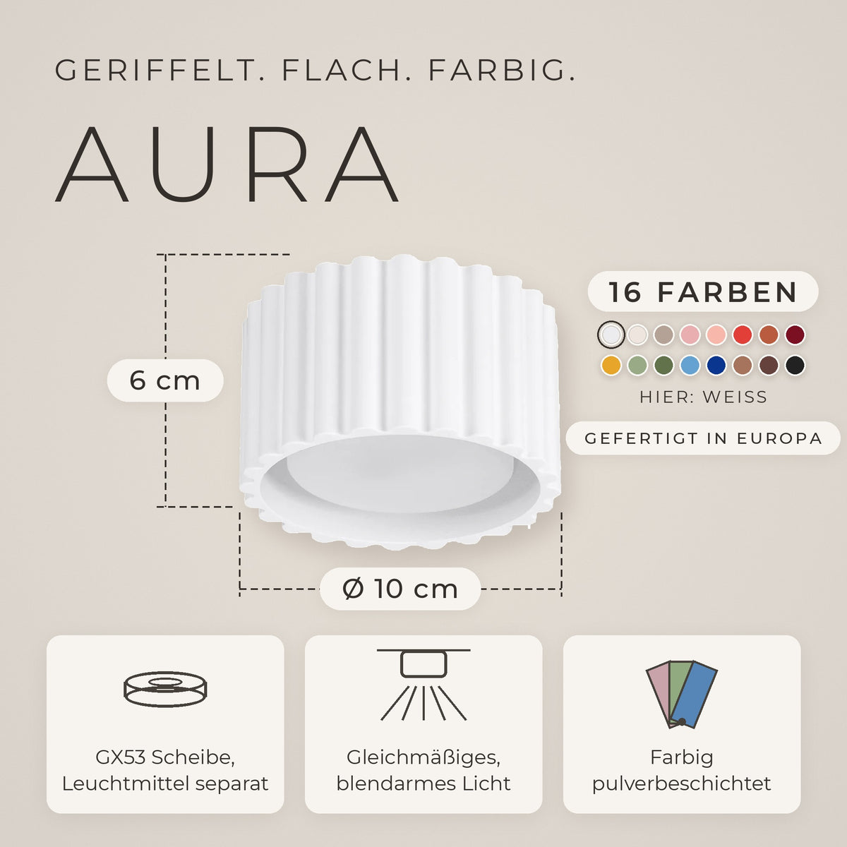 Deckenleuchte "AURA"