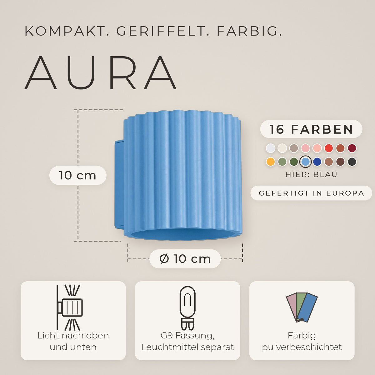 Wandleuchte "AURA" Up & Down