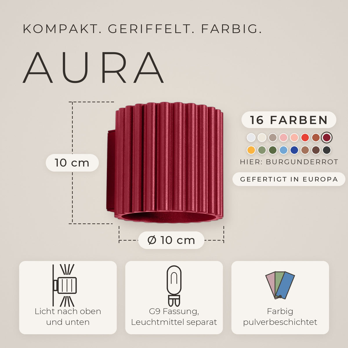 Wandleuchte "AURA" Up & Down