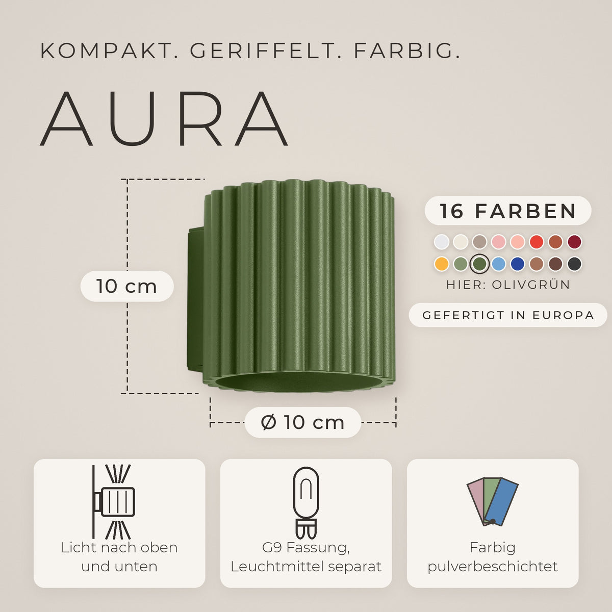Wandleuchte "AURA" Up & Down