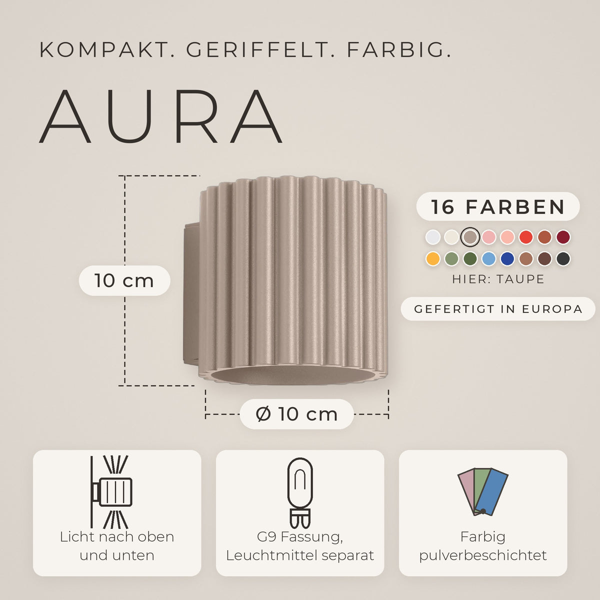 Wandleuchte "AURA" Up & Down