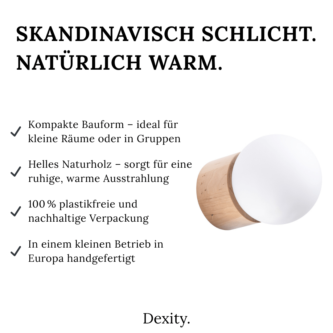 Wandleuchte "Boomo" – Wandlampen in Naturholz | Dexity Lichtdesign
