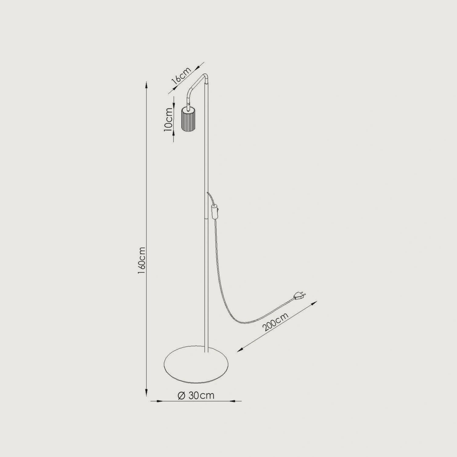 Stehlampe "KARBON 1"