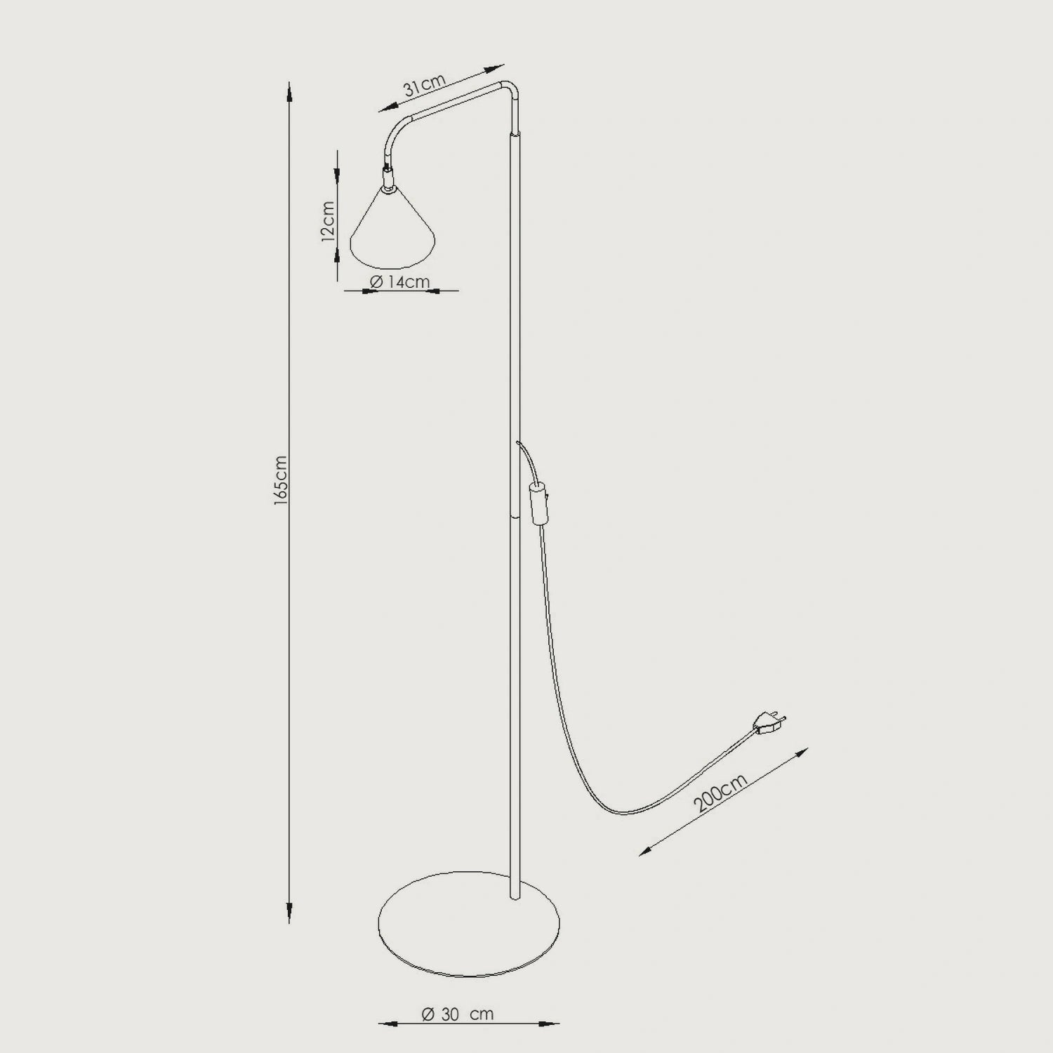 Stehlampe "NOX"