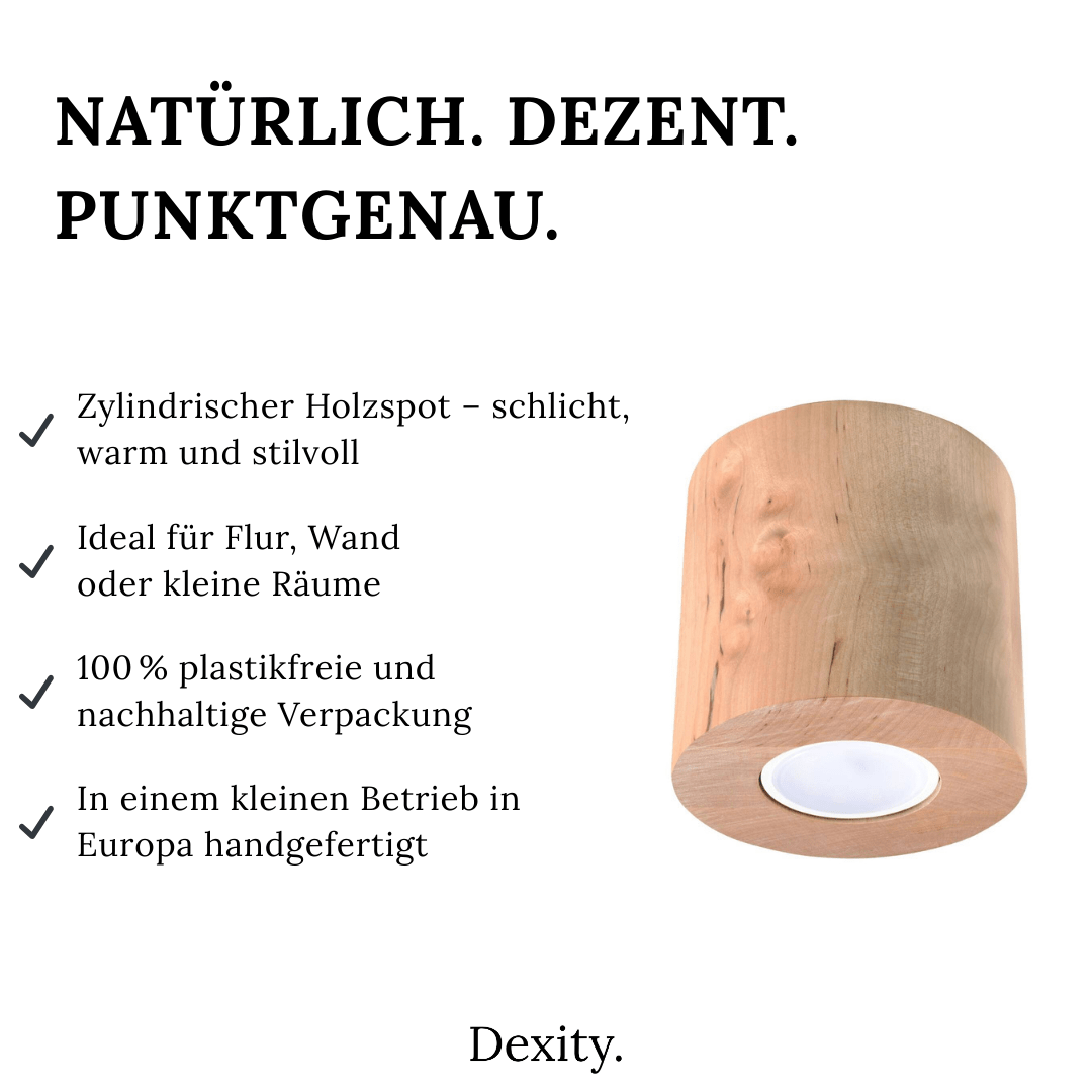 Naturholz - Deckenleuchte "Orbis" – Deckenlampen in Naturholz | Dexity Lichtdesign