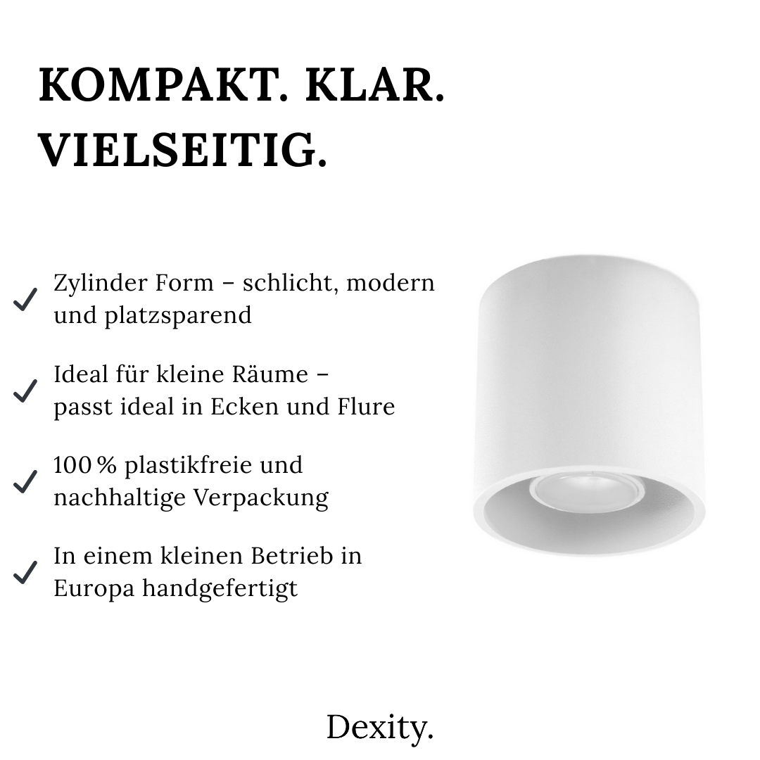 Deckenleuchte "Orbis 1" – Deckenlampen in Weiß | Dexity Lichtdesign
