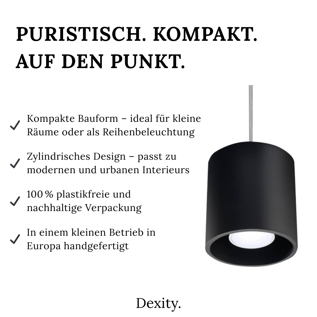 Hängeleuchte "Orbis 1" – Pendelleuchten in Schwarz | Dexity Lichtdesign
