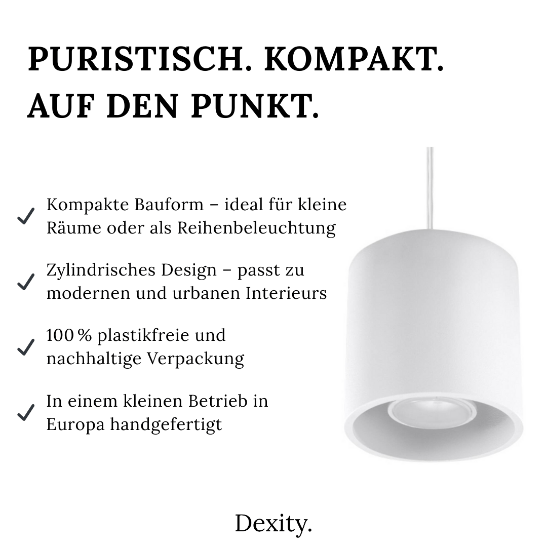 Hängeleuchte "Orbis 1" – Pendelleuchten in Weiß | Dexity Lichtdesign