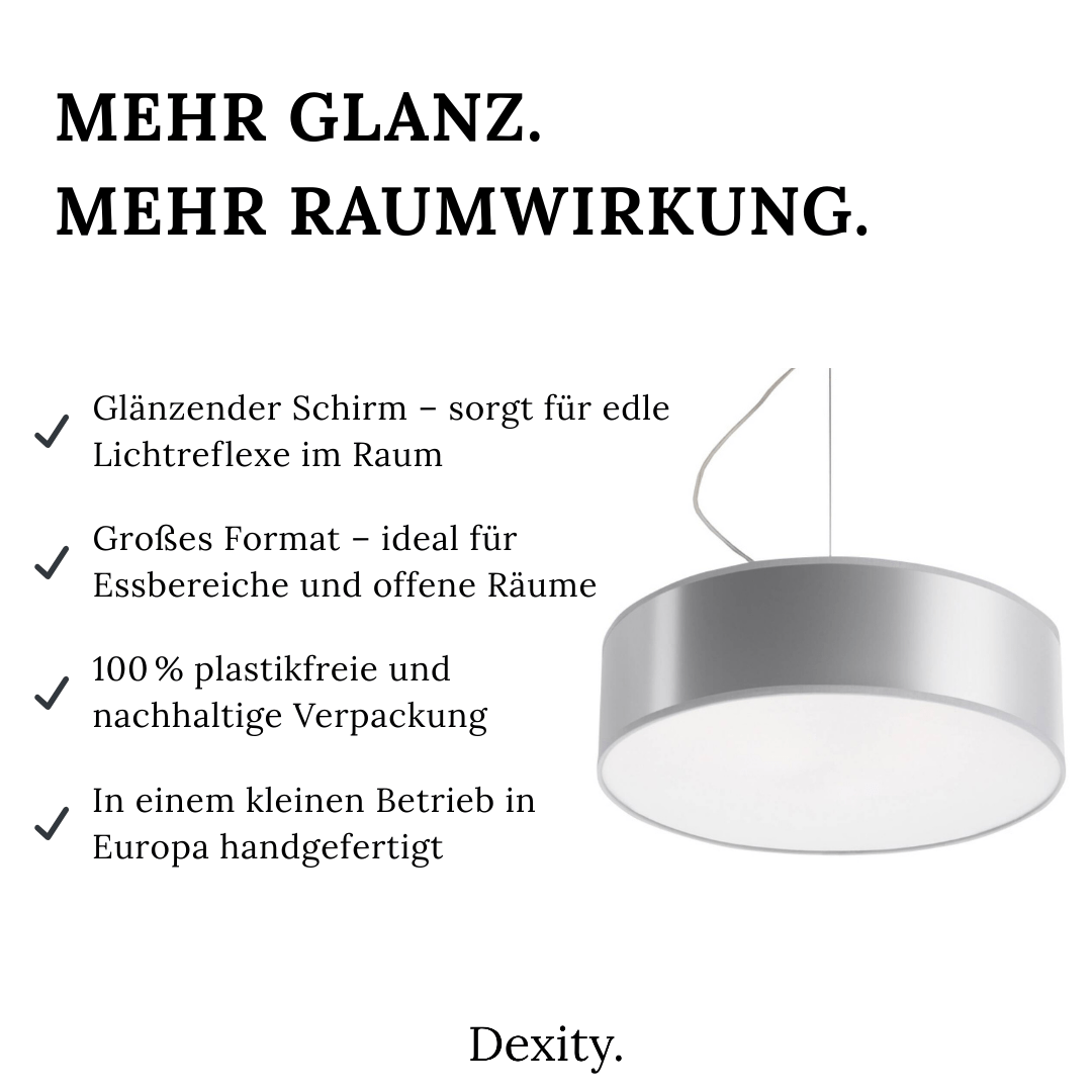 Hängeleuchte "Arena 35" – Pendelleuchten in Grau | Dexity Lichtdesign