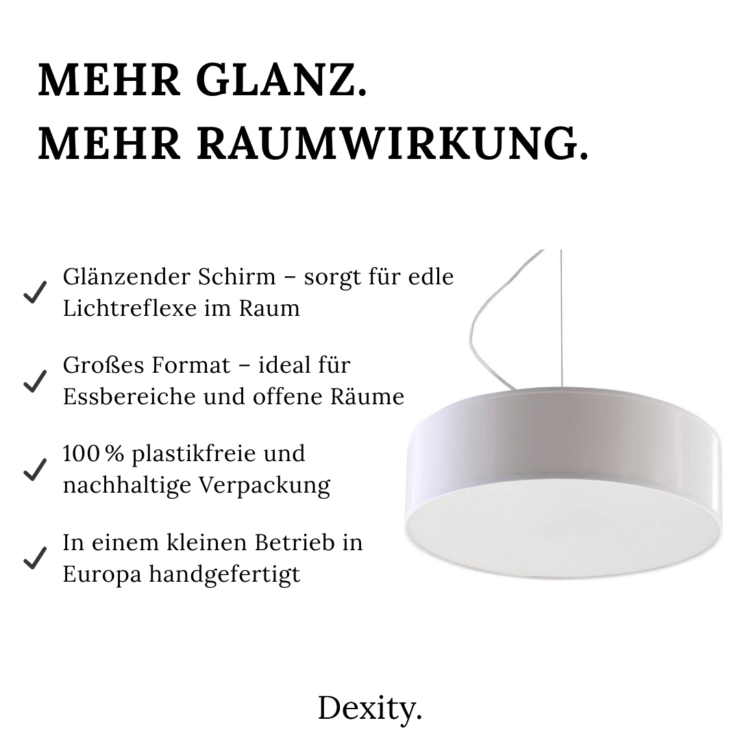 Hängeleuchte "Arena 35" – Pendelleuchten in Weiß | Dexity Lichtdesign