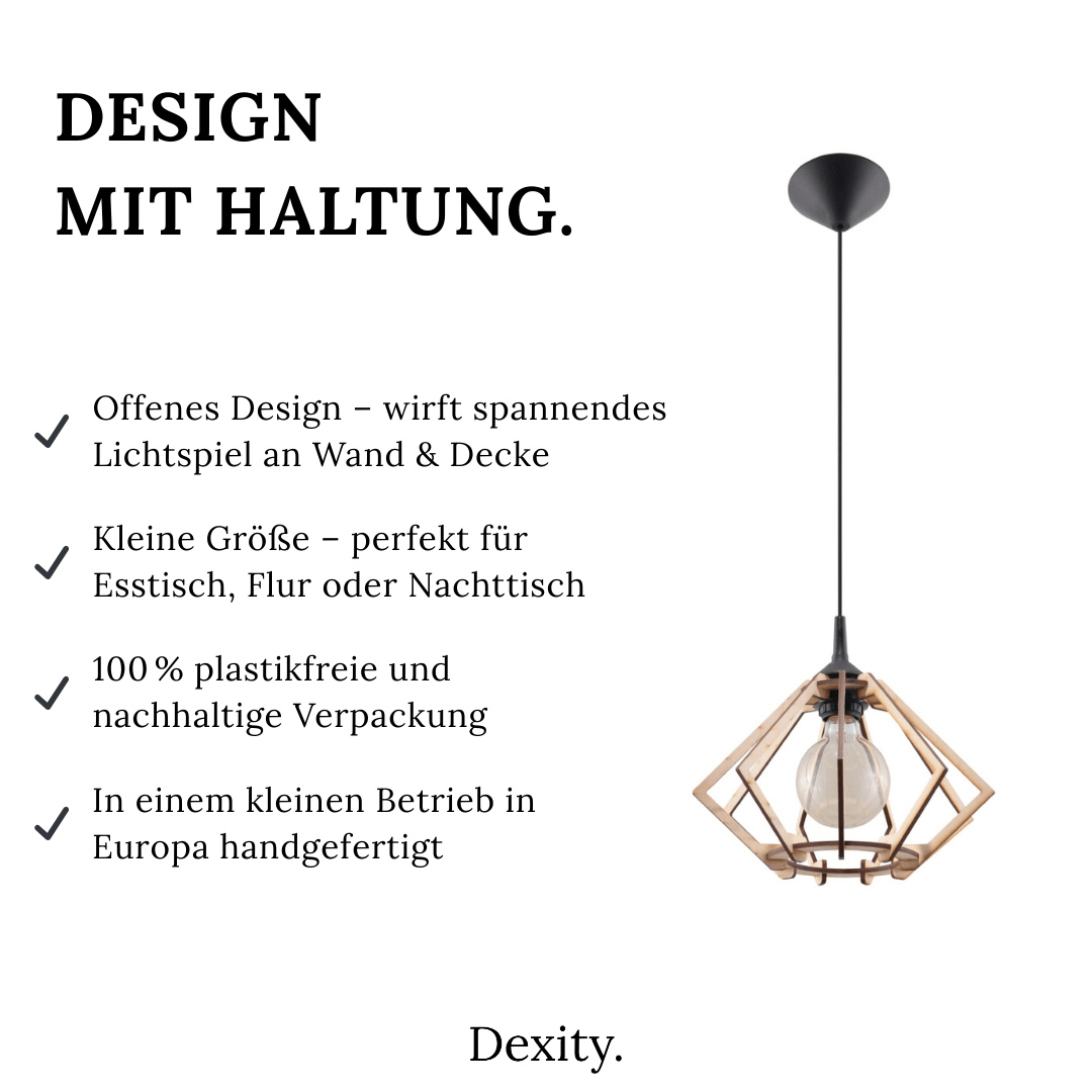 Hängeleuchte "Pompelmo" – Pendelleuchten in Naturholz | Dexity Lichtdesign