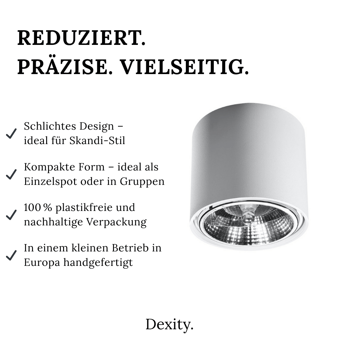 Deckenleuchte "Tiube" – Deckenlampen in Weiß | Dexity Lichtdesign