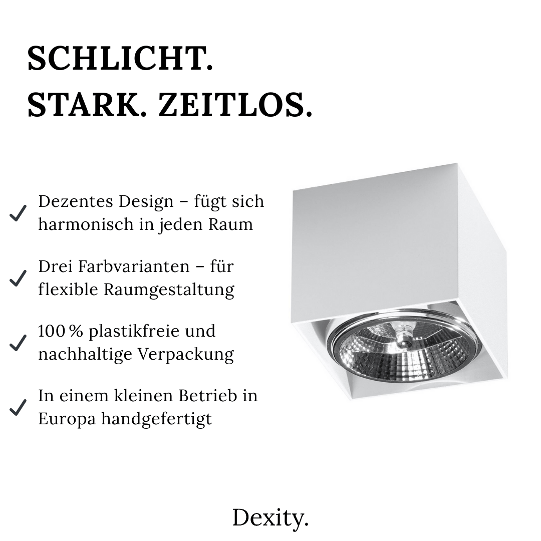 Deckenleuchte "Blake" – Deckenlampen in Weiß | Dexity Lichtdesign