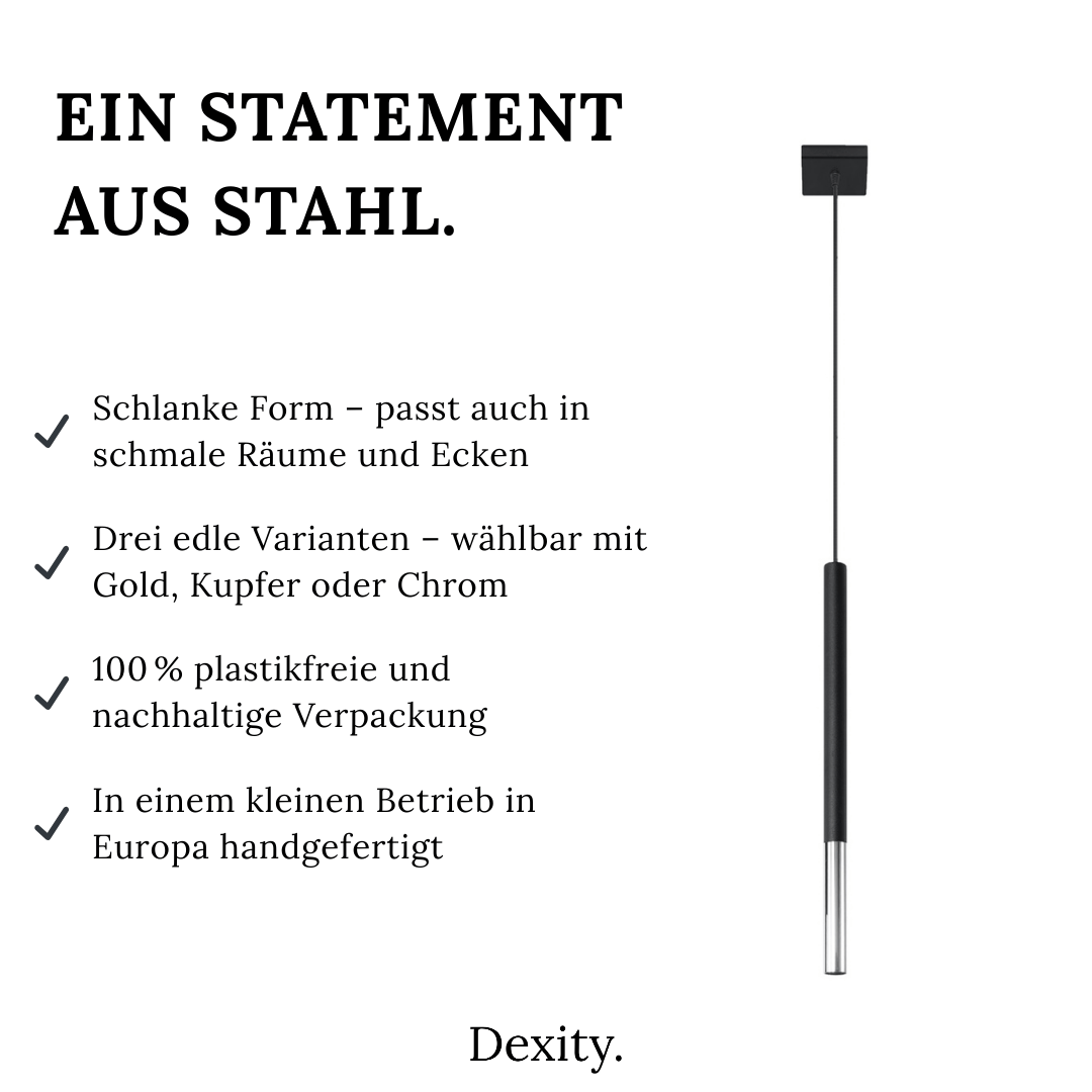 Hängeleuchte "Mozaica 1" – Pendelleuchten in Chrom | Dexity Lichtdesign