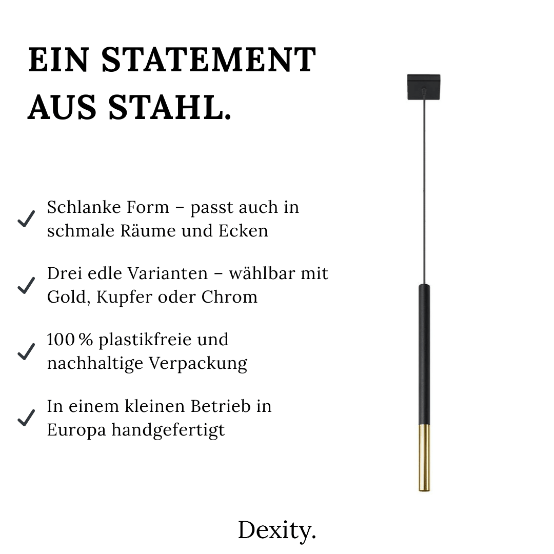 Hängeleuchte "Mozaica 1" – Pendelleuchten in Gold | Dexity Lichtdesign