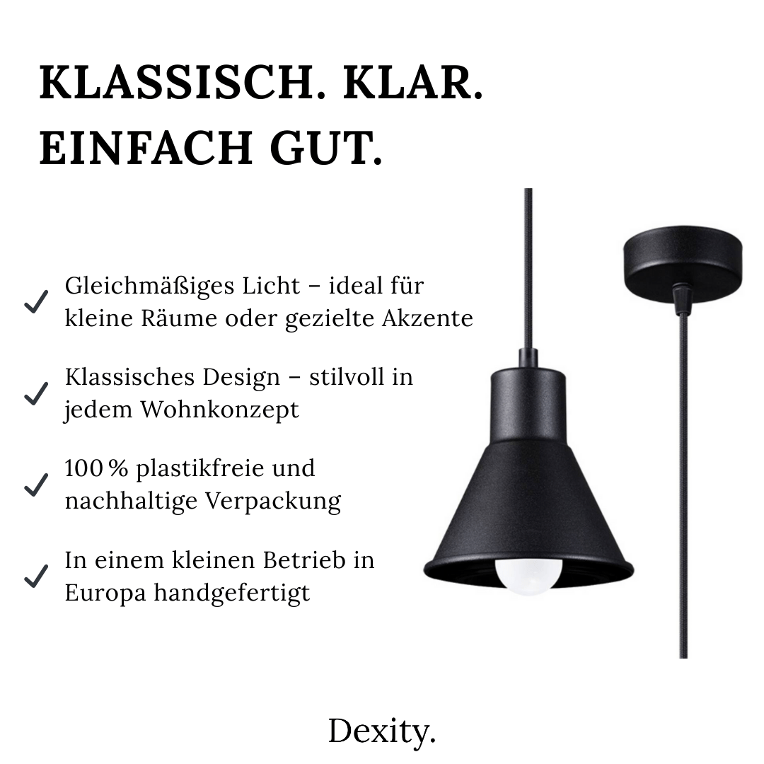 Hängeleuchte "Taleja 1" – Pendelleuchten in Schwarz | Dexity Lichtdesign
