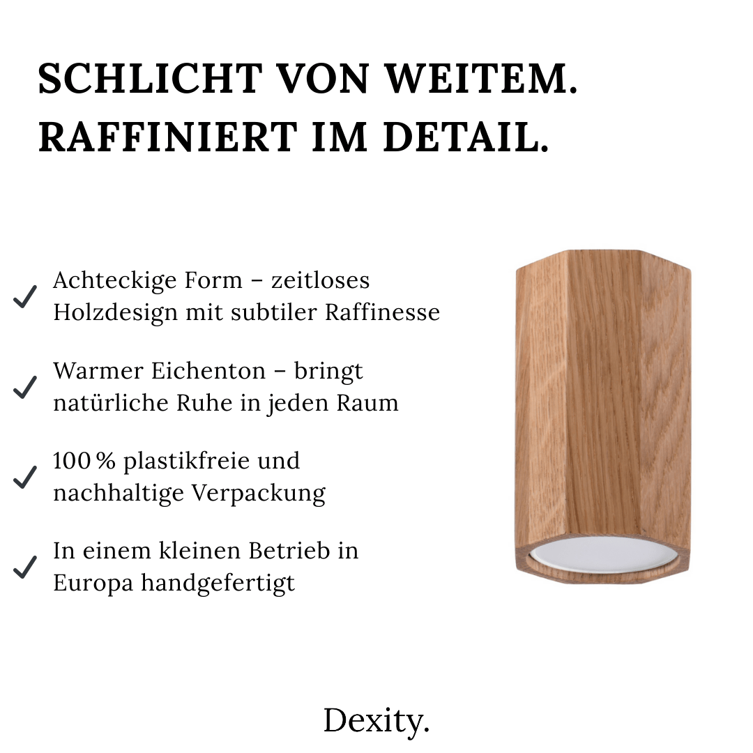 Deckenleuchte "Zeke 10" – Deckenlampen in Naturholz | Dexity Lichtdesign