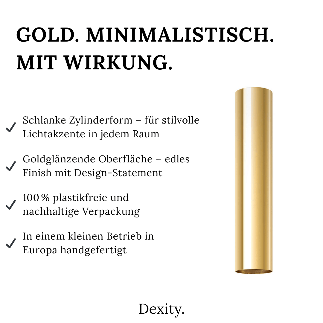 Deckenleuchte "Lagos 30" â Deckenlampen in Gold | Dexity Lichtdesign