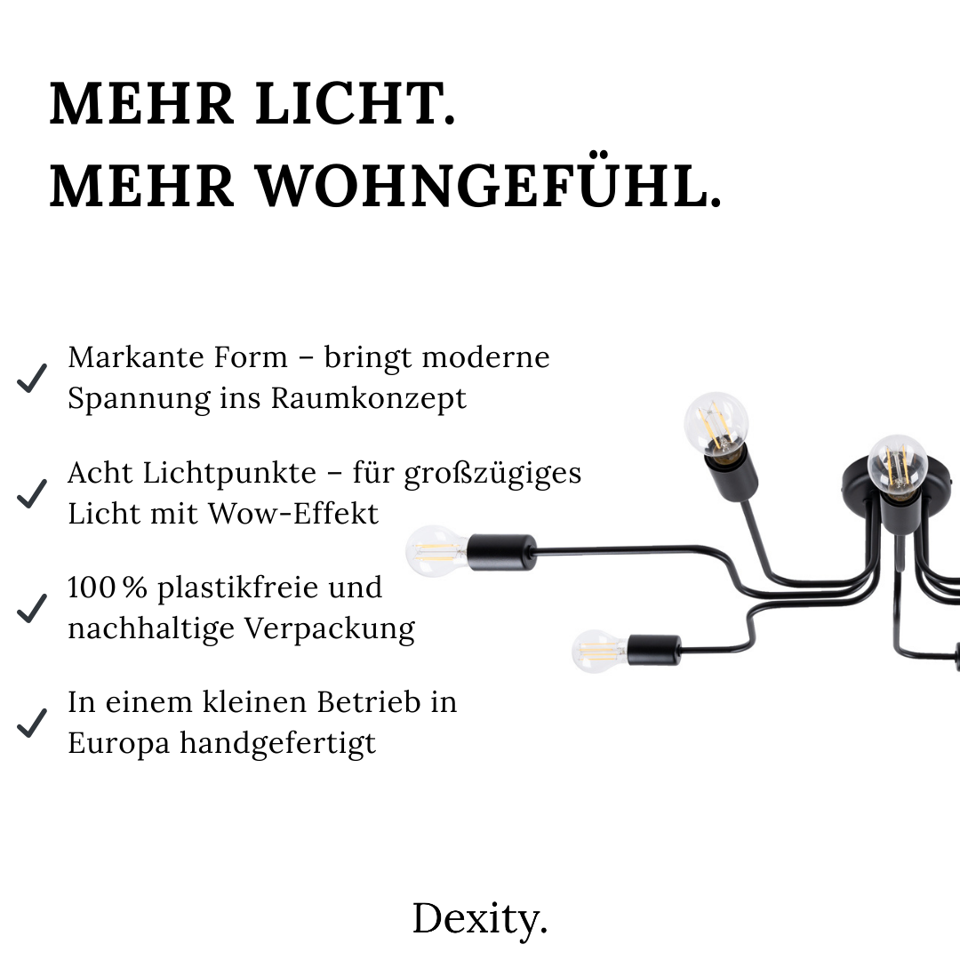 Deckenleuchte "Vector 8"