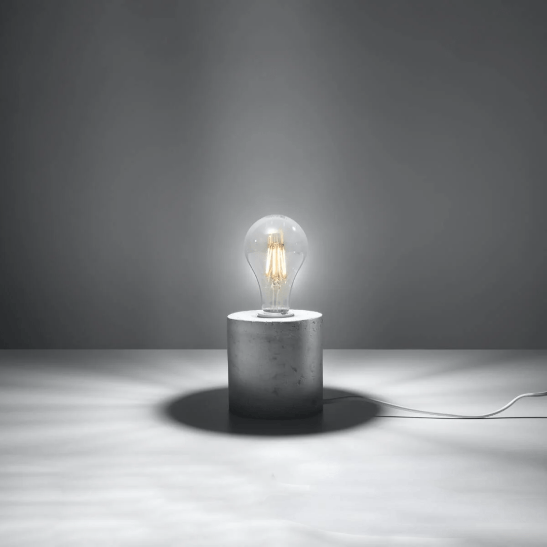 Beton - Tischleuchte "Salgado" â Schreibtischlampen in Betongrau | Dexity Lichtdesign