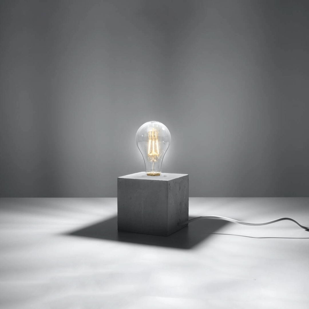 Beton - Tischleuchte "Ariz" – Schreibtischlampen in Betongrau | Dexity Lichtdesign