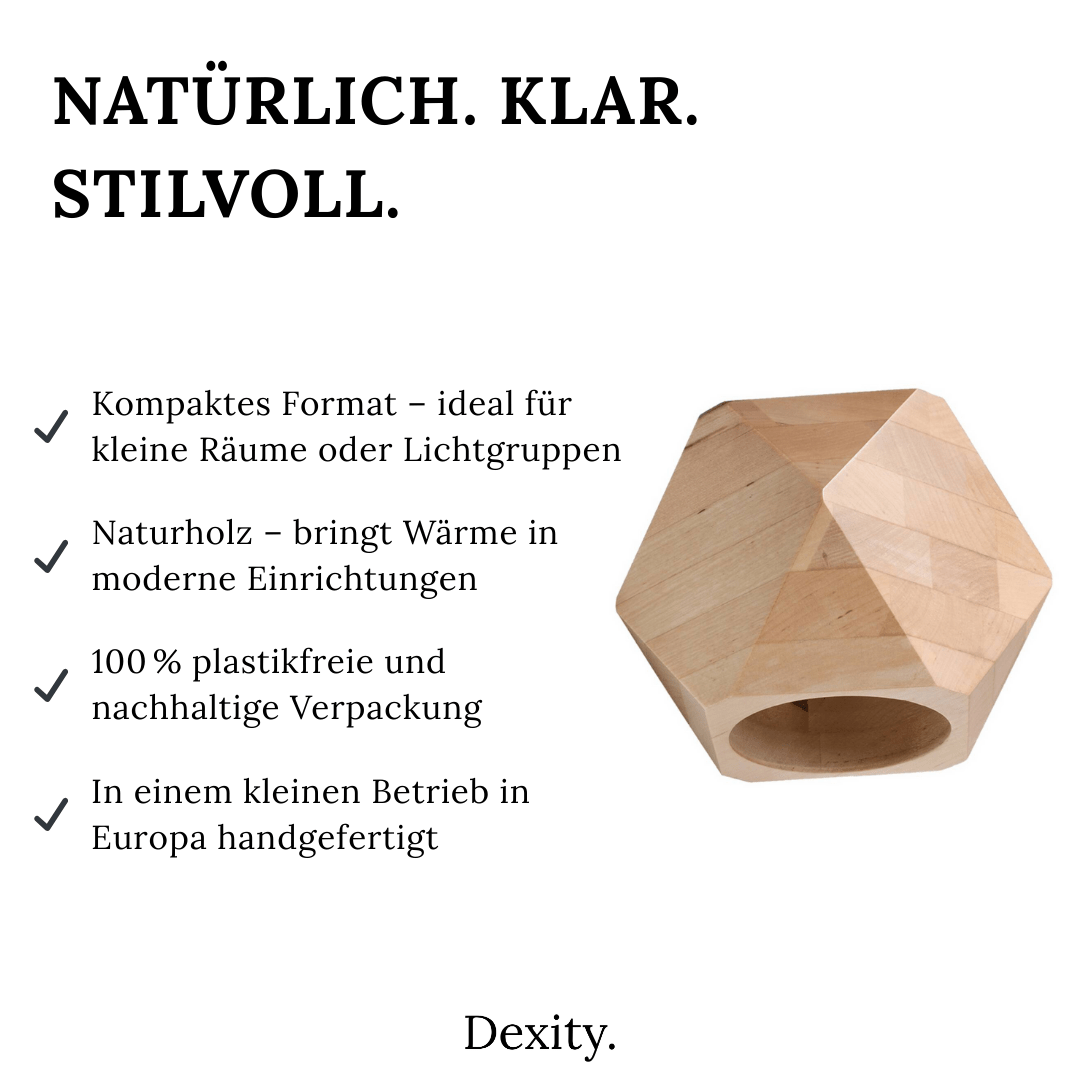 Naturholz - Wandleuchte "Woody" – Wandlampen in Naturholz | Dexity Lichtdesign