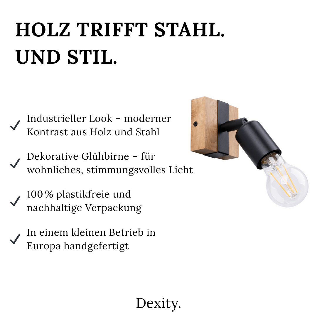 Wandleuchten "Zuca" â Deckenlampen in Schwarz | Dexity Lichtdesign
