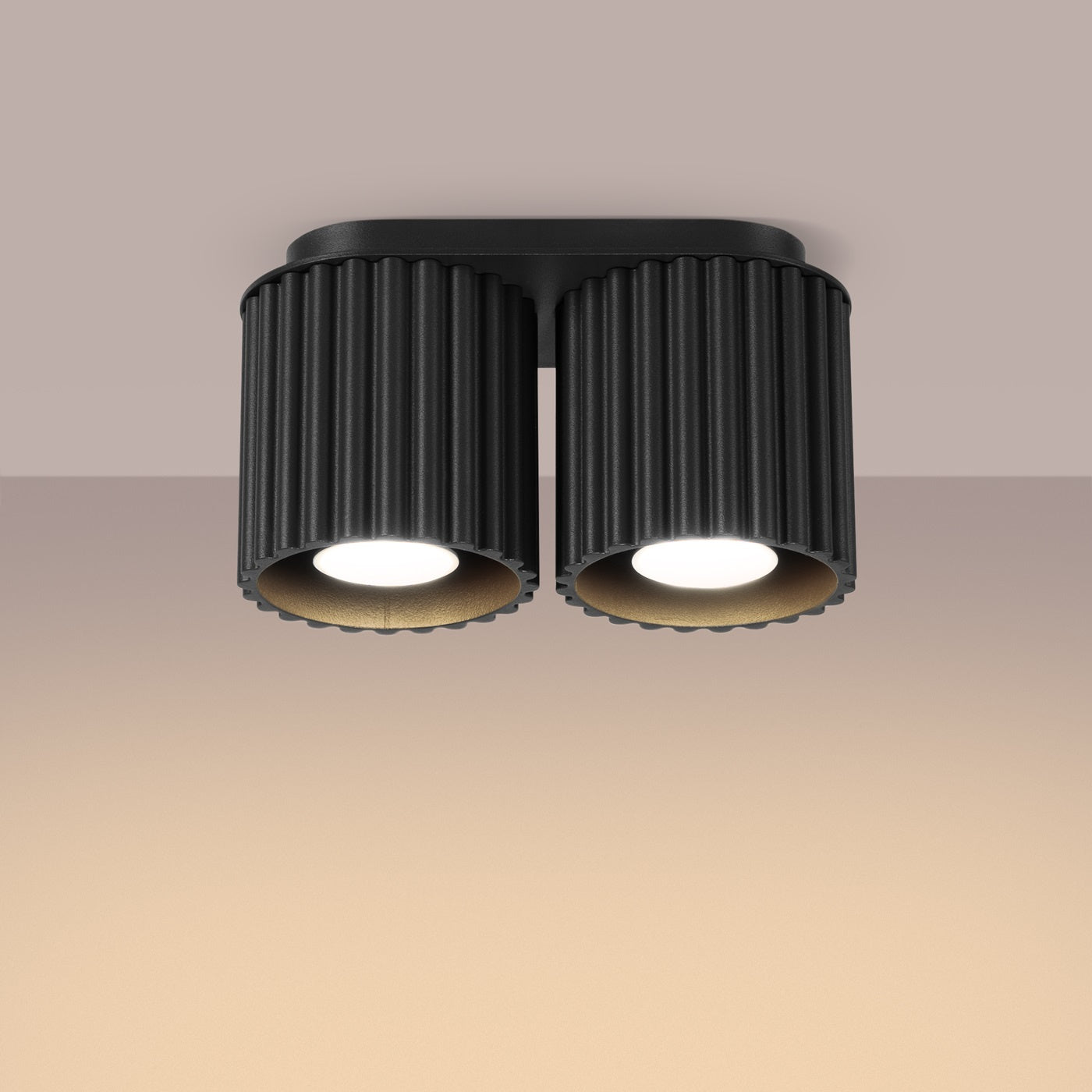Deckenleuchte "AURA 2" – Deckenleuchte in Schwarz | Dexity Lichtdesign
