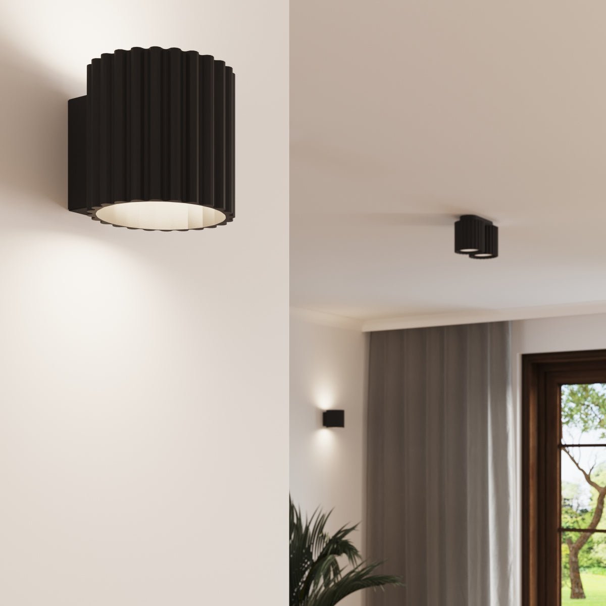 Deckenleuchte "AURA 2" – Deckenleuchte in Schwarz | Dexity Lichtdesign