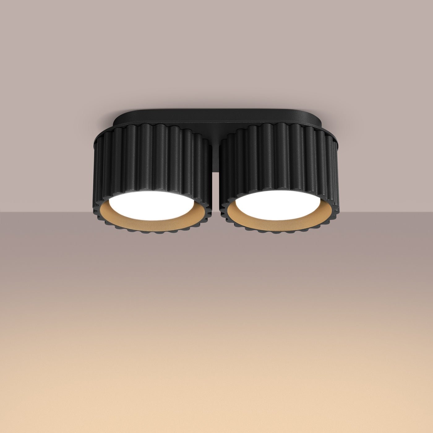 Deckenleuchte "AURA 2" – Deckenleuchte in Schwarz | Dexity Lichtdesign