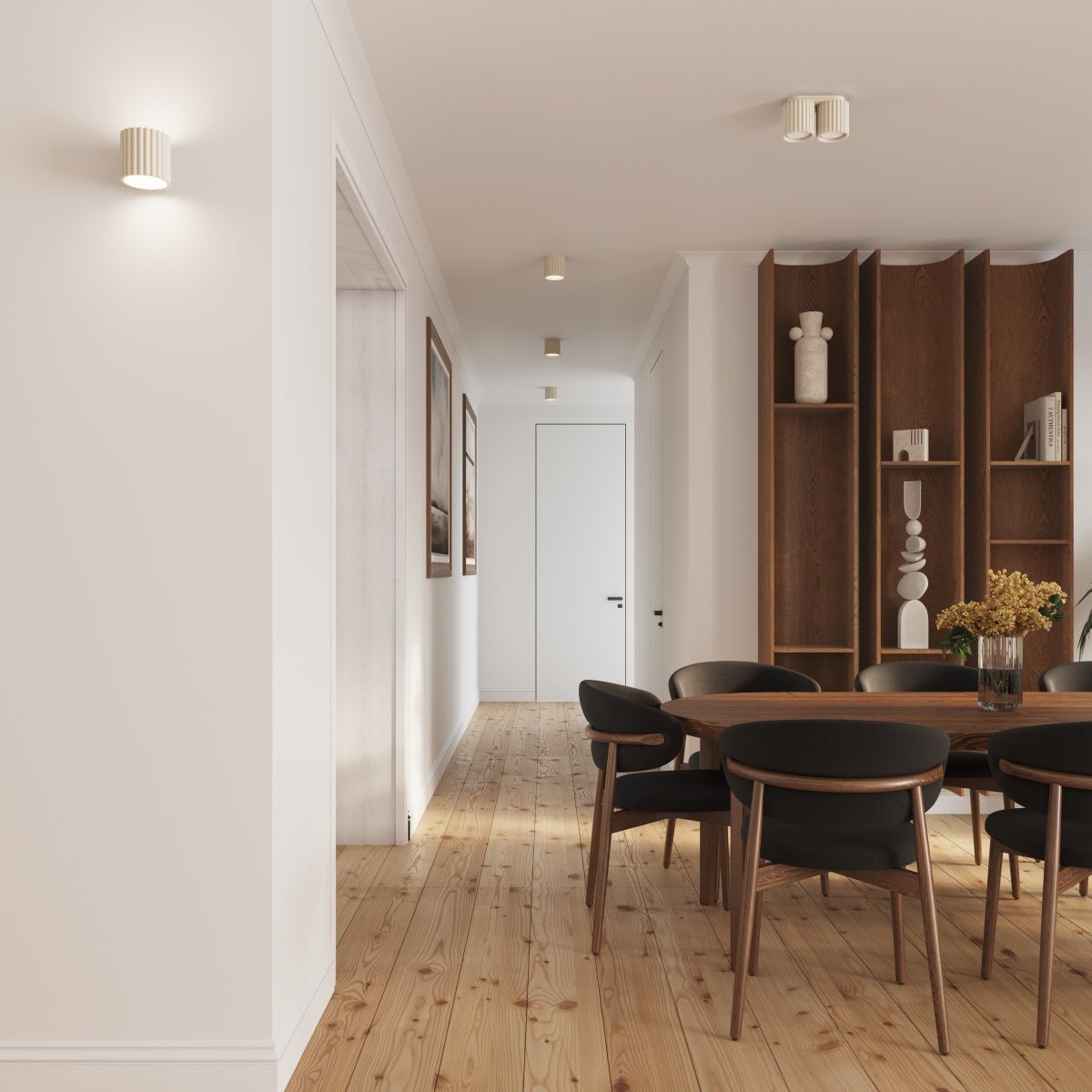 Deckenleuchte "AURA 2" – Deckenleuchte in Beige | Dexity Lichtdesign