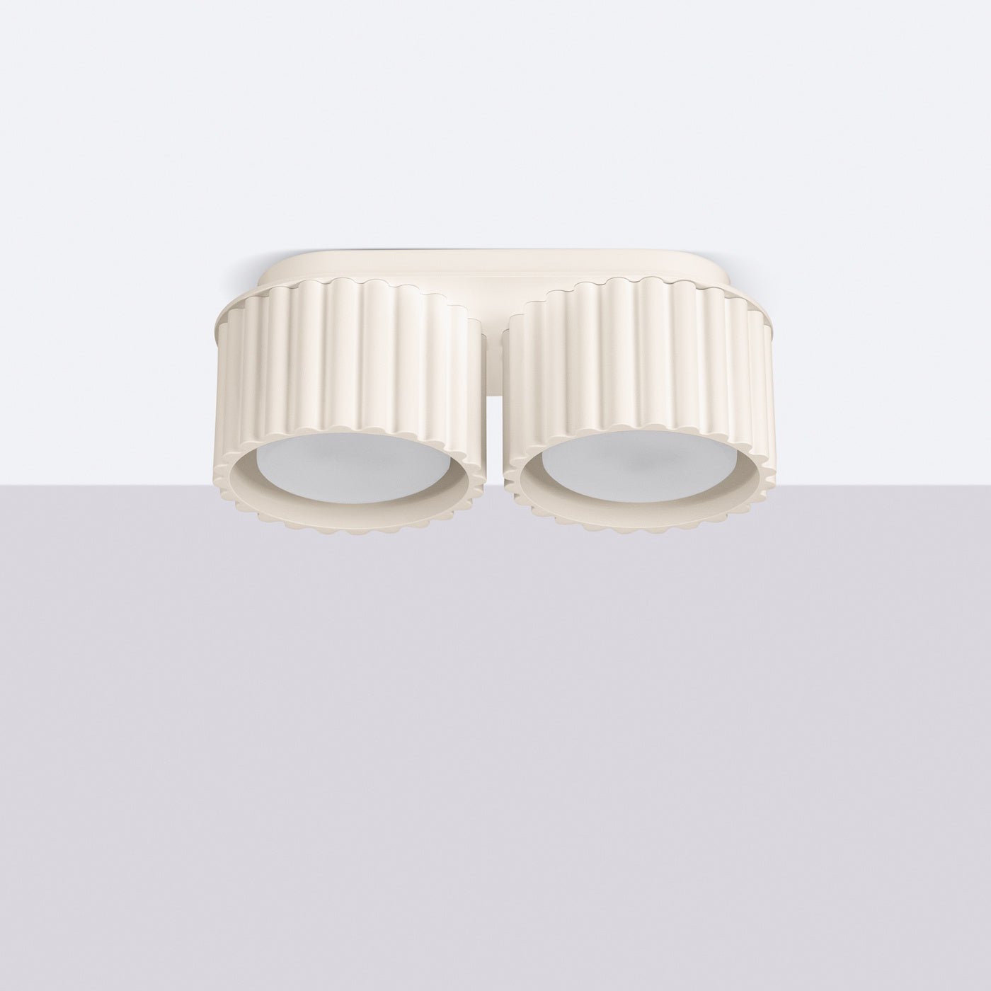 Deckenleuchte "AURA 2" – Deckenleuchte in Beige | Dexity Lichtdesign