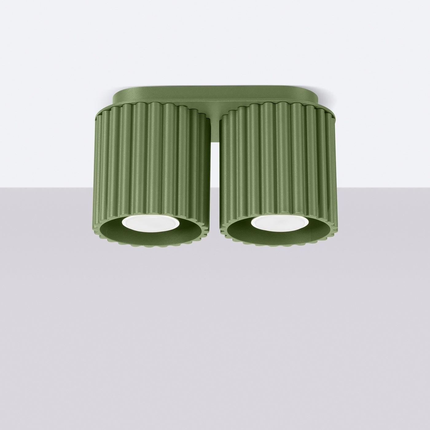 Deckenleuchte "AURA 2" – Deckenleuchte in Olivgrün | Dexity Lichtdesign