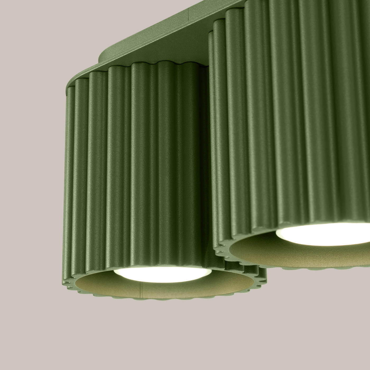 Deckenleuchte "AURA 2" – Deckenleuchte in Olivgrün | Dexity Lichtdesign