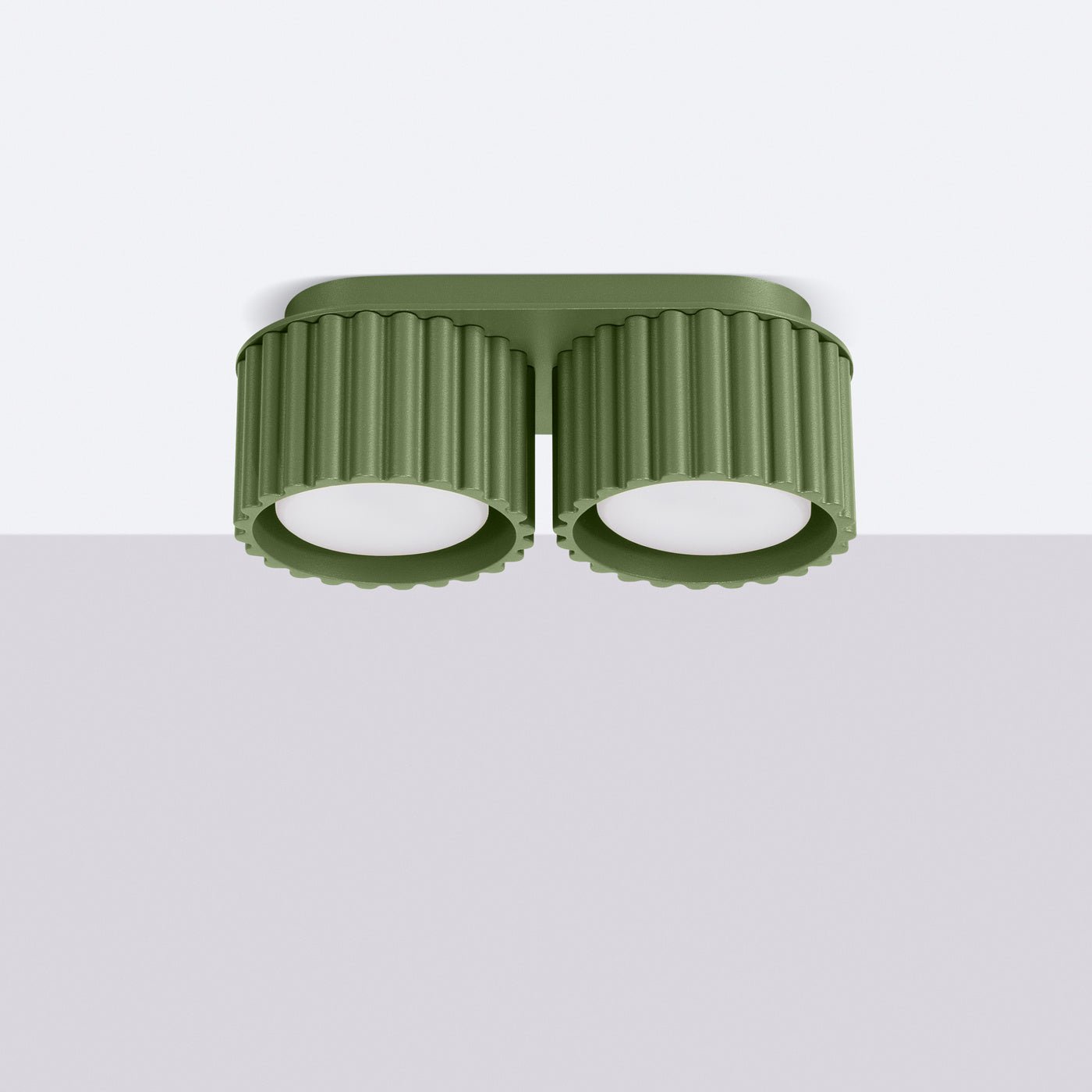 Deckenleuchte "AURA 2" – Deckenleuchte in Olivgrün | Dexity Lichtdesign