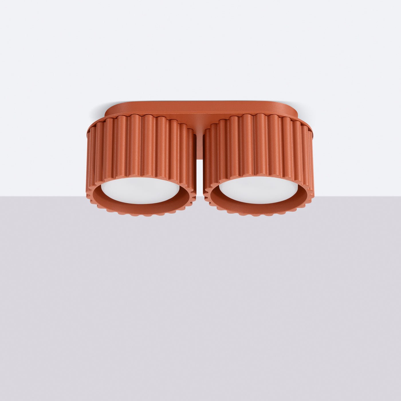 Deckenleuchte "AURA 2" – Deckenleuchte in Roter Ocker | Dexity Lichtdesign